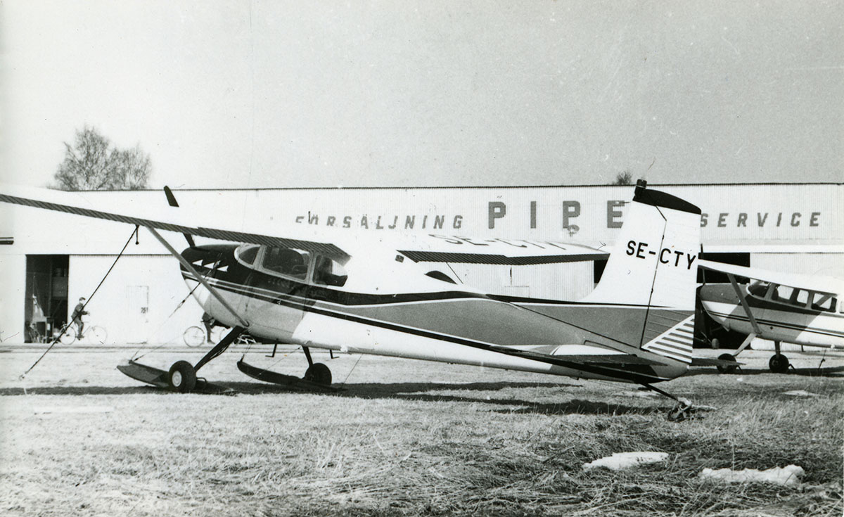 SE-CTY på Brandholmen, Nyköping den 7 april 1964. Foto: Lars-Erik Ingerlo