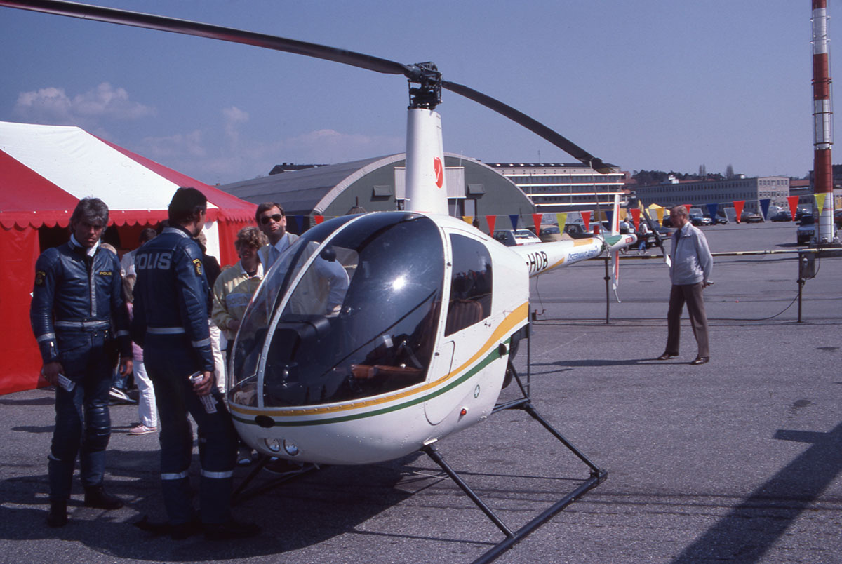 SE-HOB på Bromma den 1985-05-11 i samband med Brommadagarna 10-12 maj 1985. Foto: Benny Karlsson.