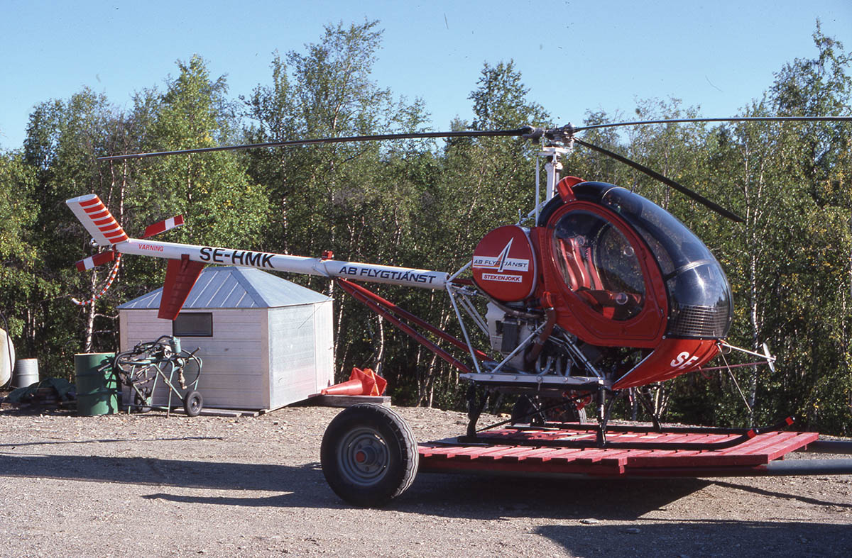 SE-HMK vid Klimpfjäll den 1987-08-20. Foto: Hans Wallin.