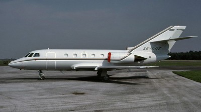 SE-DDZ på Kristianstads flygplats 1985-08-31.<br />Foto: Rolf Larsson