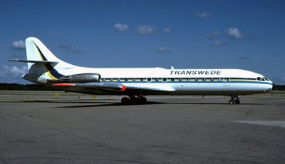 SE-DEB på Arlanda 7 juli 1986. Foto: Tommy Lakmaker