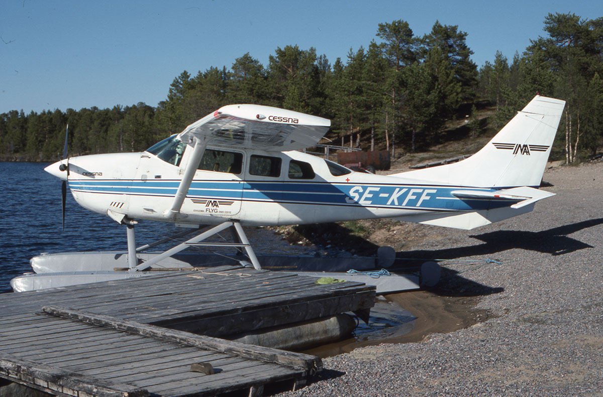 SE-KFF vid Idivuoma, Karesuando den 1990-06-09. Foto: Hans Wallin.