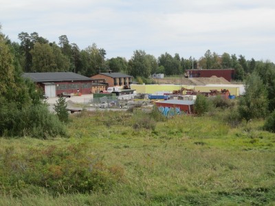 Fotot taget 2011 ungefär där vita huset ligger