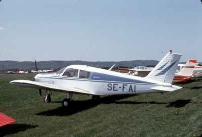 SE-FAI på F 5, Ljungbyhed vid flygdag den 23 maj 1976. <br />Foto: Benny Karlsson