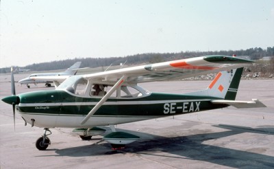 SE-EAX på Bromma i maj 1981. Foto: Freddy Stenbom