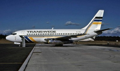 SE-DKG på Arlanda den 18 mars 1989.<br />Foto: Rolf Larsson