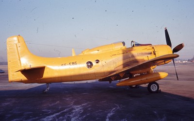 SE-EBG på Bromma 1963. Foto: Börje Lindström