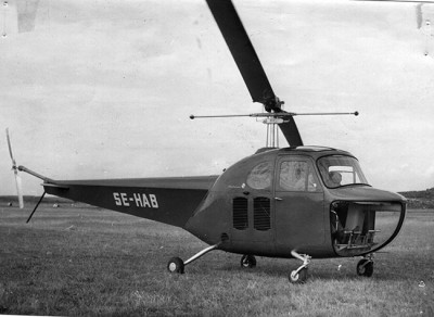 SE-HAB på Torslanda, troligen 1947.<br />Bilden kommer från Bröderna Fredrikssons Flygservice (BFFS) via Sture Fredriksson.