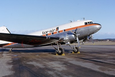 SE-BSN i Tor-Airs målning, på Torslanda ca 1964-1965<br />Foto: Christer Rydberg