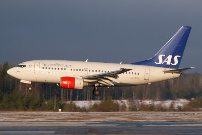 SE-DTH ankommer till Arlanda som SK486 från Oslo, 14 januari 2006<br />Foto: Roger Andreasson