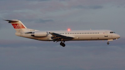 SE-DUV som SK097 ankommer Arlanda från Örnsköldsvik i skymningen den 5 september 2008<br />Foto: Roger Andreasson
