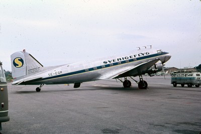 SE-EGR på Bromma 1966. Foto: Lars E. Lundin