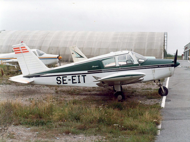 SE-EIT på Brandholmen, Nyköping 1976-06-12. Foto: Hans Göran Spritt.