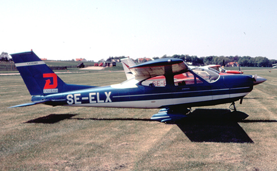 SE-ELX på F 10, Ängelholm 1972-05-12. Foto: Freddy Stenbom.