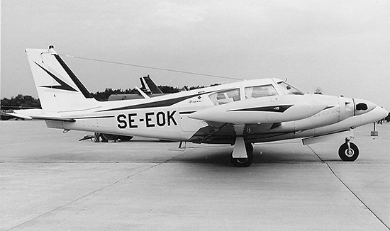 SE-EOK på F 9, Säve 1968-09-28. Foto: Lars E Lundin.