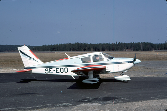 SE-EOO den 1973-04-22. Plats okänt. Foto: Leif Fredin