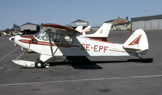 SE-EPF på Bromma 1975-03-23. Foto Leif Fredin