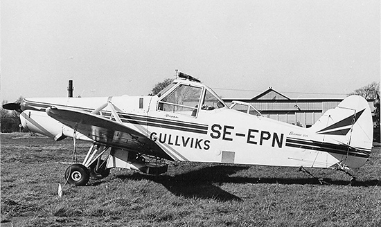 SE-EPN på Bulltofta 1967-04-02. Foto: Lars E. Lundin