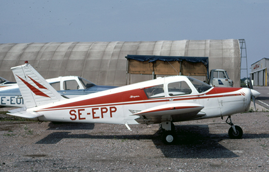 SE-EPP på Nyköping, Brandholmen 1973-07-27. Foto: Leif Fredin