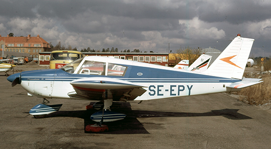 SE-EPY på Bromma 1973-04-08. Foto: Leif Fredin