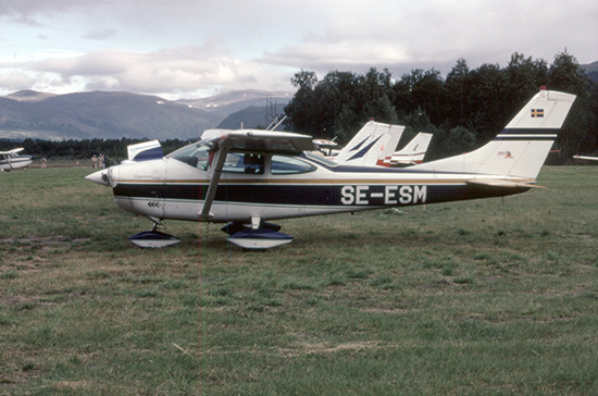 SE-ESM på Hemavan augusti 1988. Foto: Freddy Stenbom