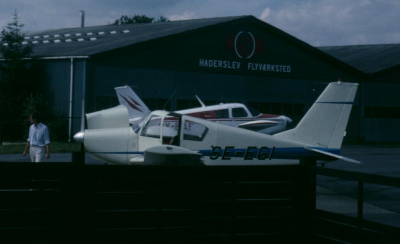 SE-EGI, Haderslev 23 Juli 1986. På väg till RSA Rallye Brienne-le-Chateau