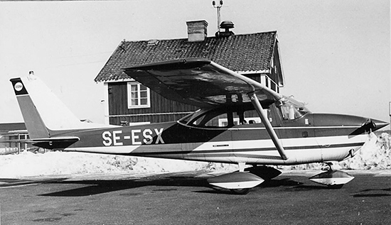 SE-ESX på Norrköping Kungsängen 1969-03-15. Foto: Lars E. Lundin