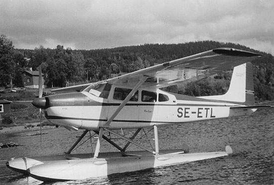 SE-ETL vid Åre 1969-07-15. Foto via Lars E Lundin.