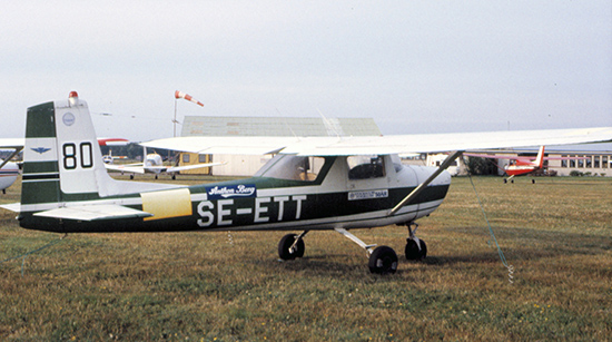 SE-ETT på Halmstad sommaren 1986. Foto: Sven-Erik Jönsson