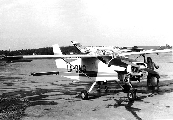 LN-BNG, ex SE-EUG. Foto Kay Hagby via Nils-Olof Andersson