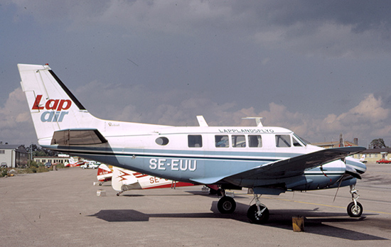 SE-EUU på Bromma 1971-07-27. Foto: Lars E Lundin