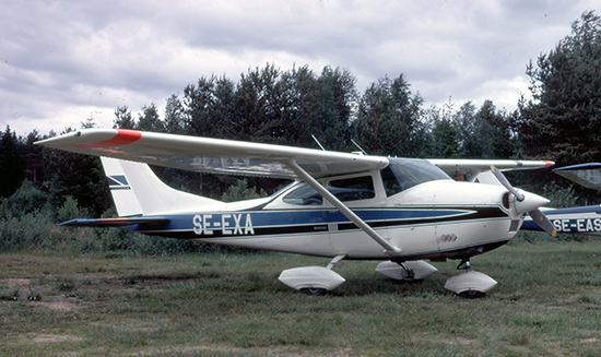 SE-EXA på Siljansnäs 1975-06-14. Foto Freddy Stenbom