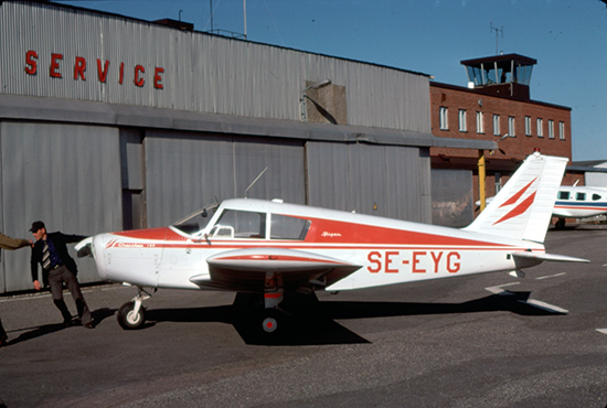 SE-EYG på Nyköping, Brandholmen 1975-05-04. Foto: Leif Fredin