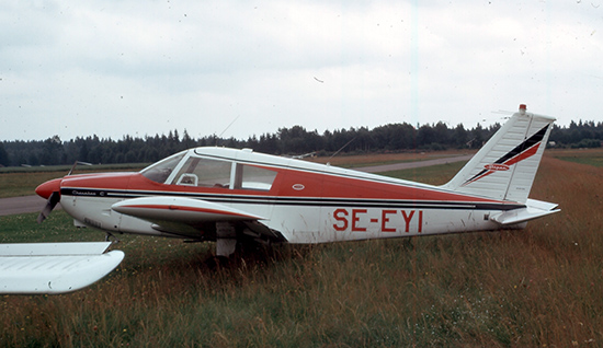 SE-EYI sommaren 1972. Plats okänd. Foto ur Freddy Stenbom donerade samling.