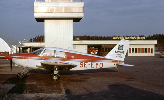 SE-EYO på Gävle Sandviken 1972-04-14. Foto: Leif Fredin