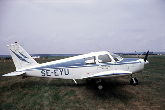 SE-EYU ca 1980. Plats ej känt. Foto: Freddy Stenbom