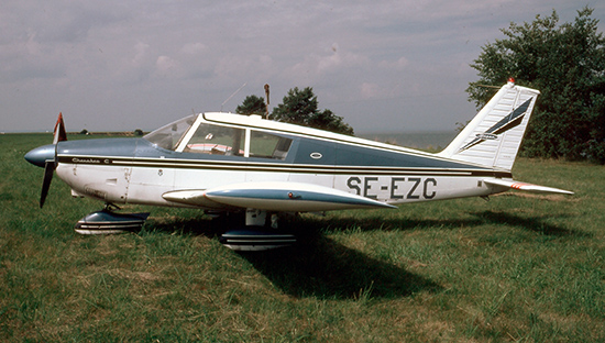 SE-EZC sommaren 1980. Plats okänd. Foto ur Freddy Stenboms samling.