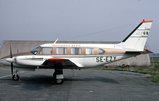 SE-EZY på Nyköping, Brandholmen 1970-07-25. Foto ur Freddy Stenboms donerade samling.