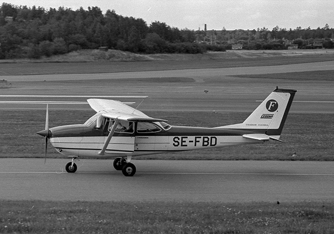 SE-FBD på Bromma ca 1970-1973. Foto: Hans Kampf