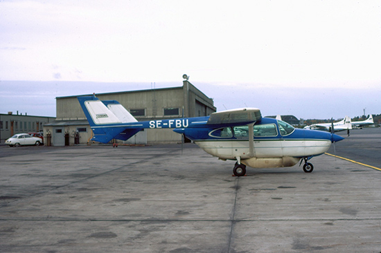 SE-FBU på Bromma 1971. Foto: Freddy Stenbom