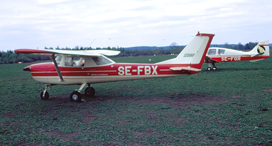 SE-FBX den 15 maj 1971. Plats ej känd. Foto Freddy Stenbom.