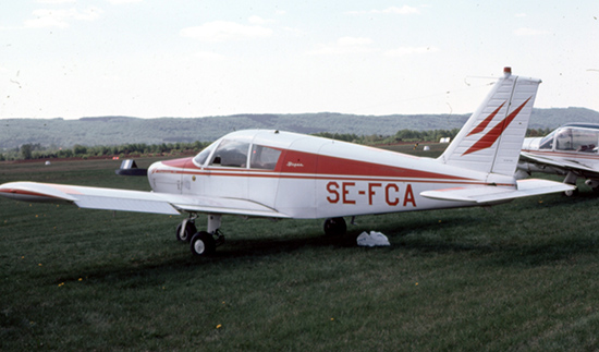 SE-FCA den 1976-05-23 på F 5, Ljungbyhed. Foto: Freddy Stenbom