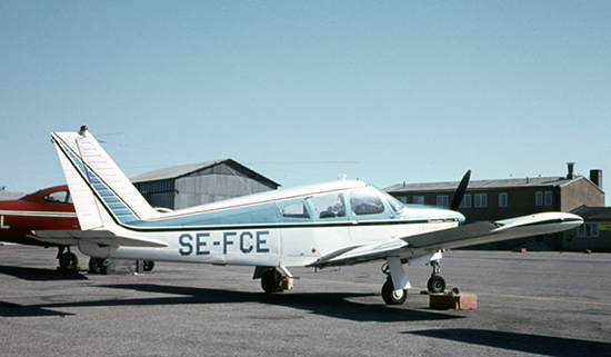 SE-FCE på Bromma omkring 1970. Foto: Freddy Stenbom.