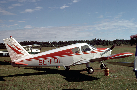 SE-FDI på Ope-fältet 1971-07-28. Foto: Lars E Lundin