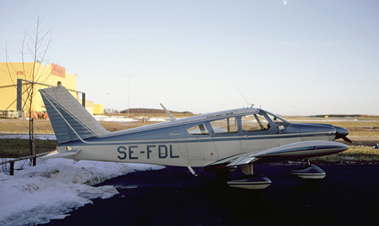 SE-FDL på Malmö-Sturup ca 1972-1974. Foto: Nils-Arne Nilsson.