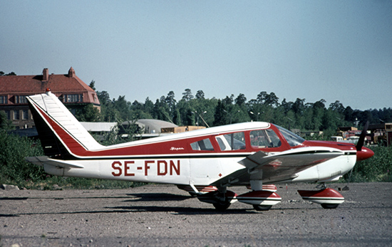 SE-FDN på Bromma ca 1970. Foto: Freddy Stenbom