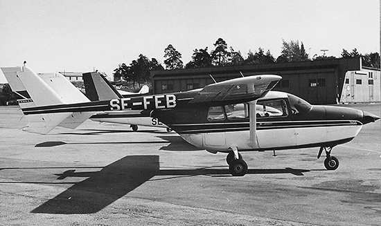 SE-FEB på Bromma 1969-07-28. Foto: Lars E Lundin