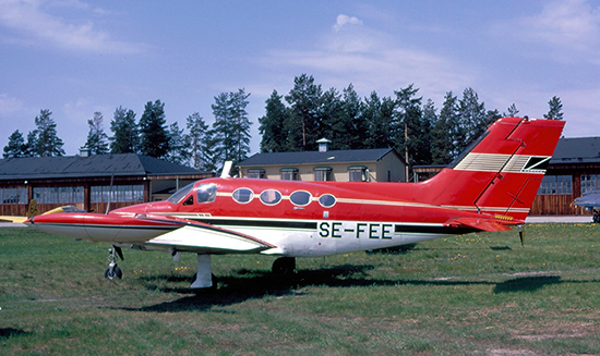 SE-FEE vid flygdag på F 15, Söderhamn den 1970-06-07. Foto: Leif Fredin.