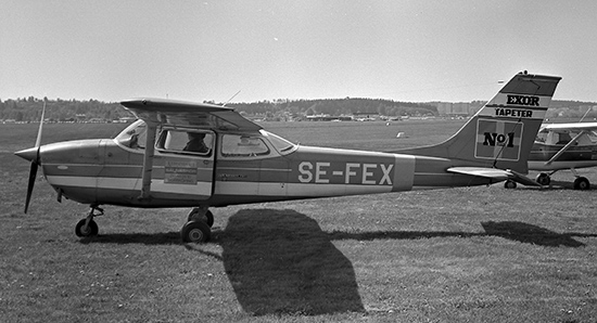 SE-FEX på Kungsängen, Norrköping 1976-05-22. Foto: Hans Kampf.