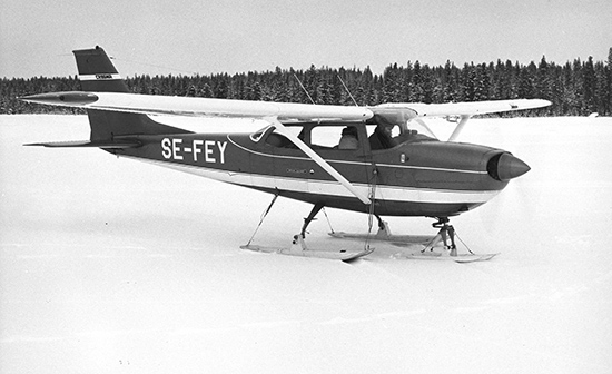 SE-FEY på skidor 1969-1970. I Thuresson, Saab